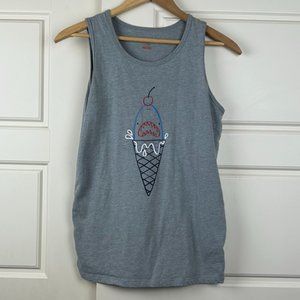 Boy's Cat & Jack Grey 'Shark Ice Cream' Tank Top